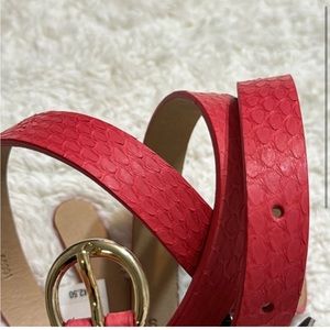 J.Crew Red belt size small